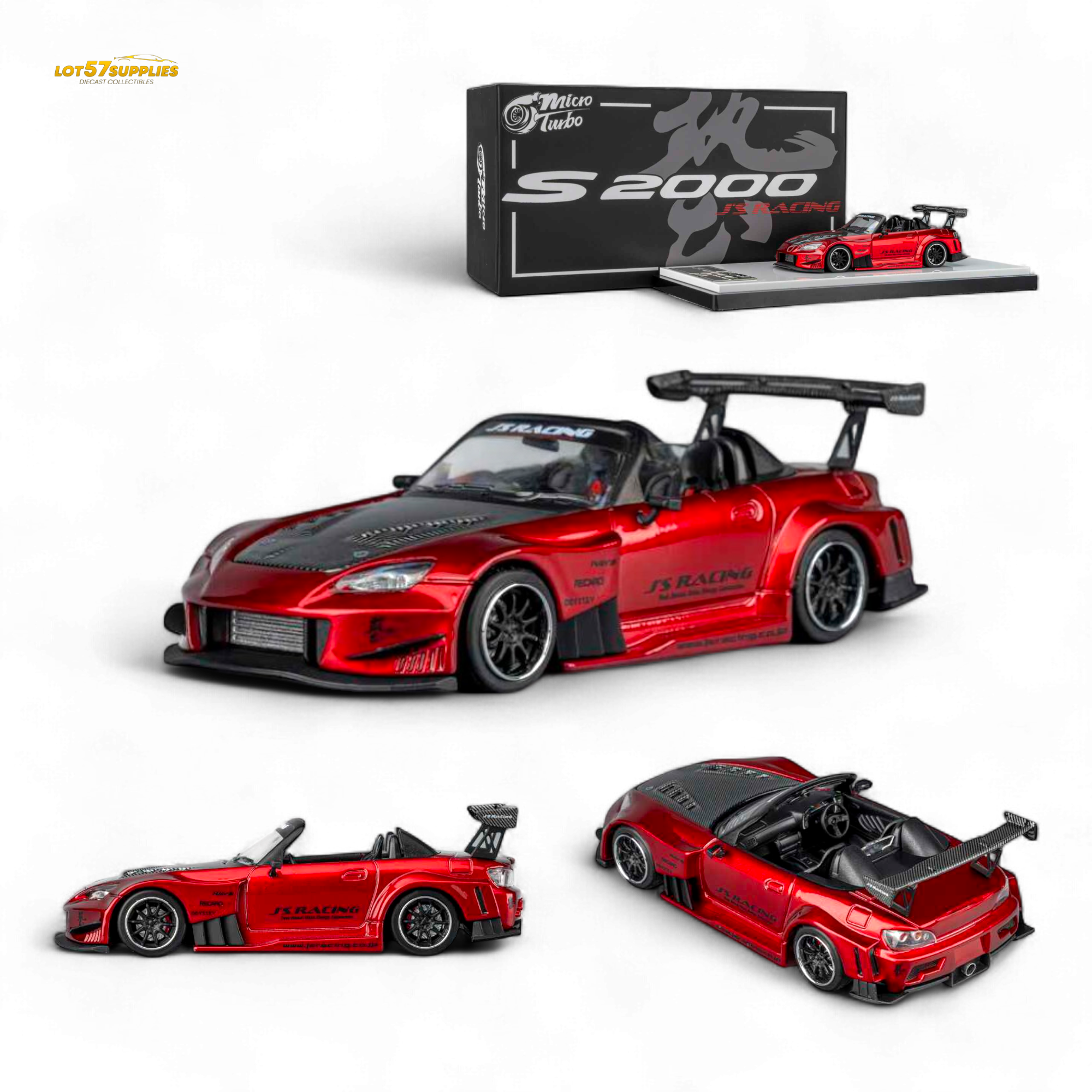 Microturbo Honda S2000 1:64 Diecast | LOT57 Supplies Microturbo Honda S2000 1:64 Diecast | LOT57 Supplies