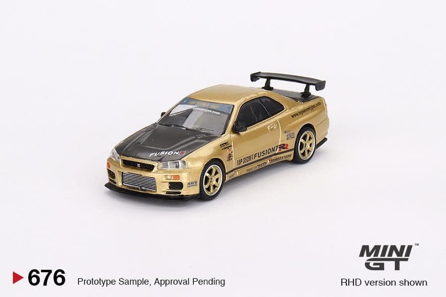 Pre-Order) Nissan Skyline GT-R (R34) Top Secret Top Secret Gold 1