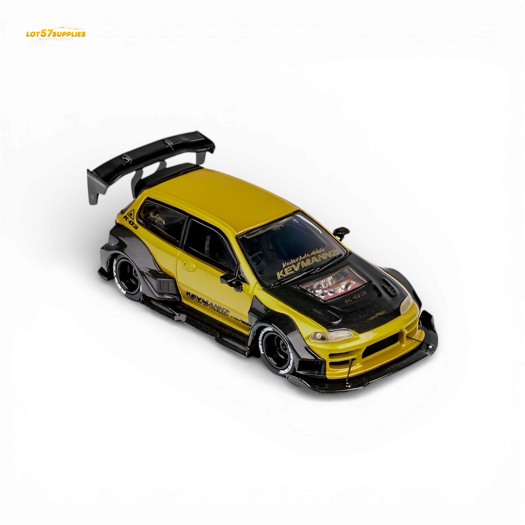 Pre-Order) DCM Kevmannz Civic EG Ver.1 - Gold Carbon Fiber Short Tail