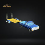 Greenlight 1981 Chevrolet C-20 w/ Flatbed Trailer 1:64 LOOSE