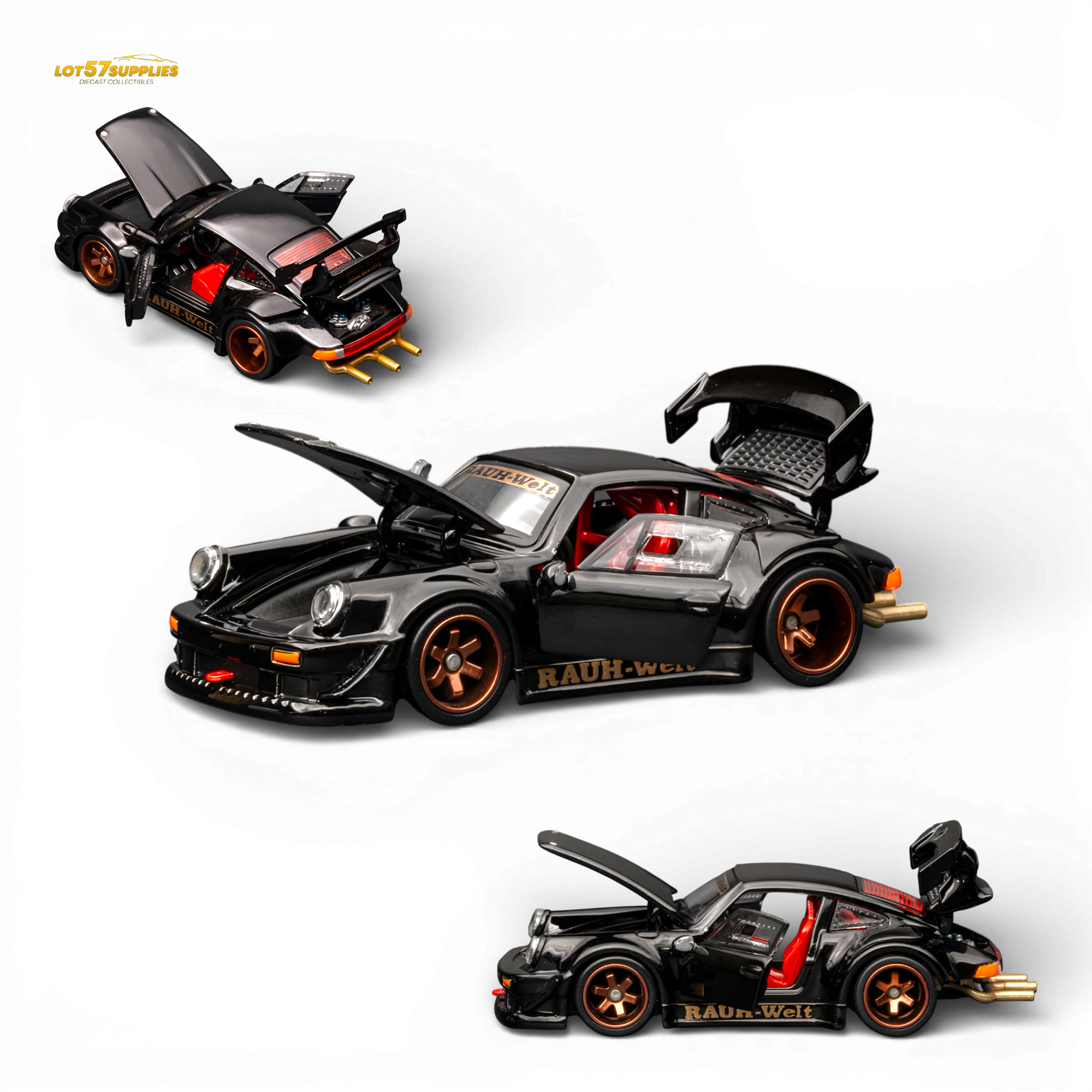 Pre-Order) FG RWB930 Fully Open - Black 1:64