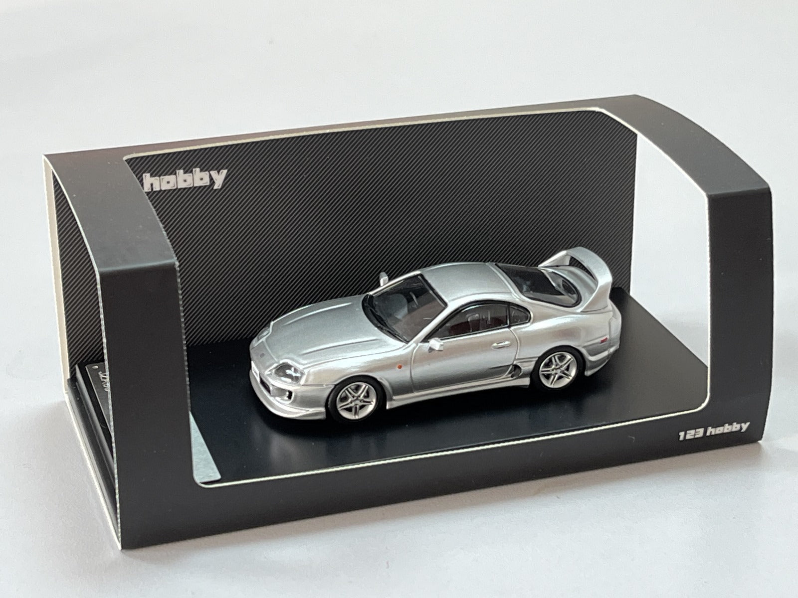 123 Hobby Toyota Supra JZA80Z in Silver 1:64