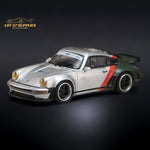 Rhino Model X Ghost Player Singer Turbo Study 930 Cyberpunk Silver Livery 1:64
