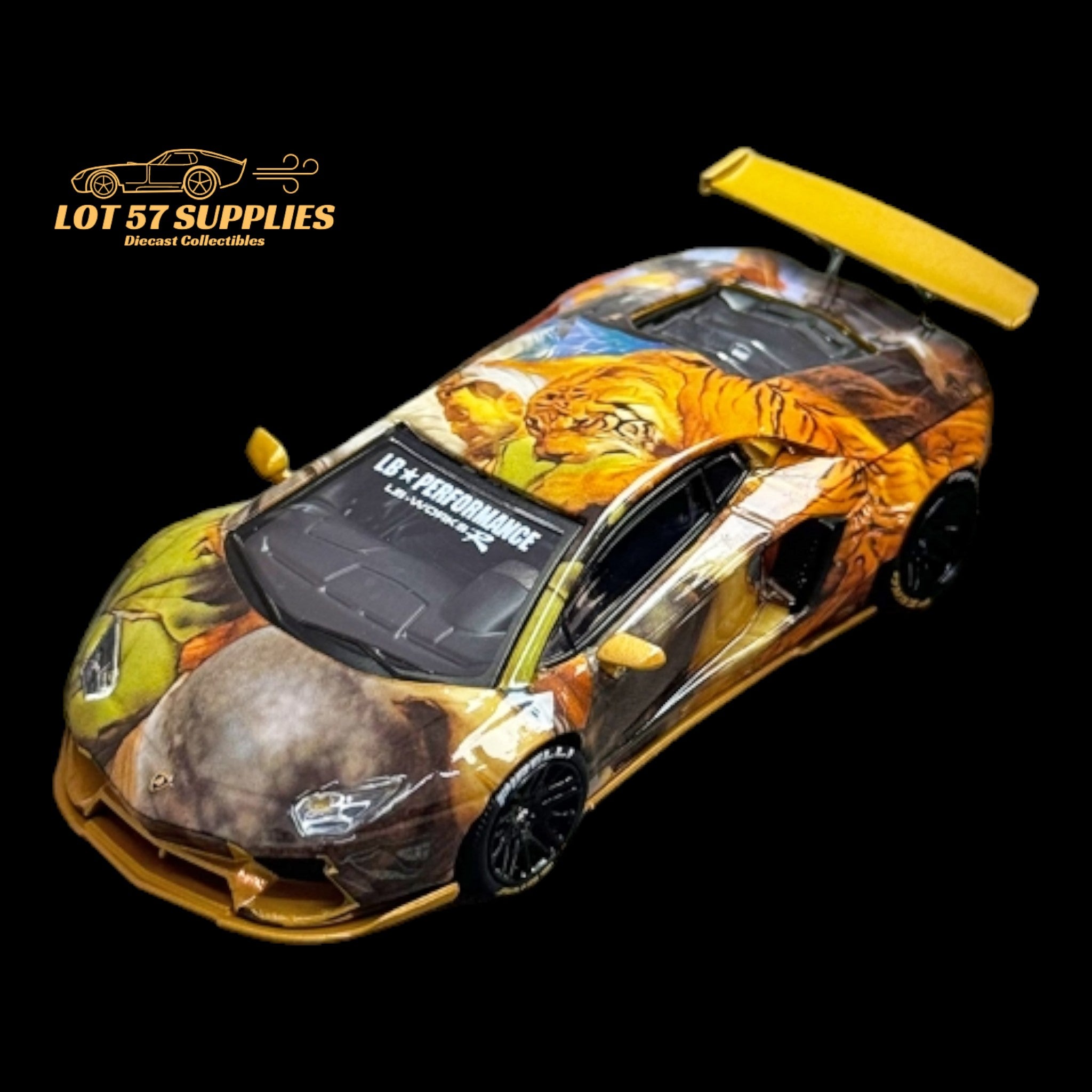 King Model Lamborghini Aventador LP700-4 LB 1.0 Tiger Livery