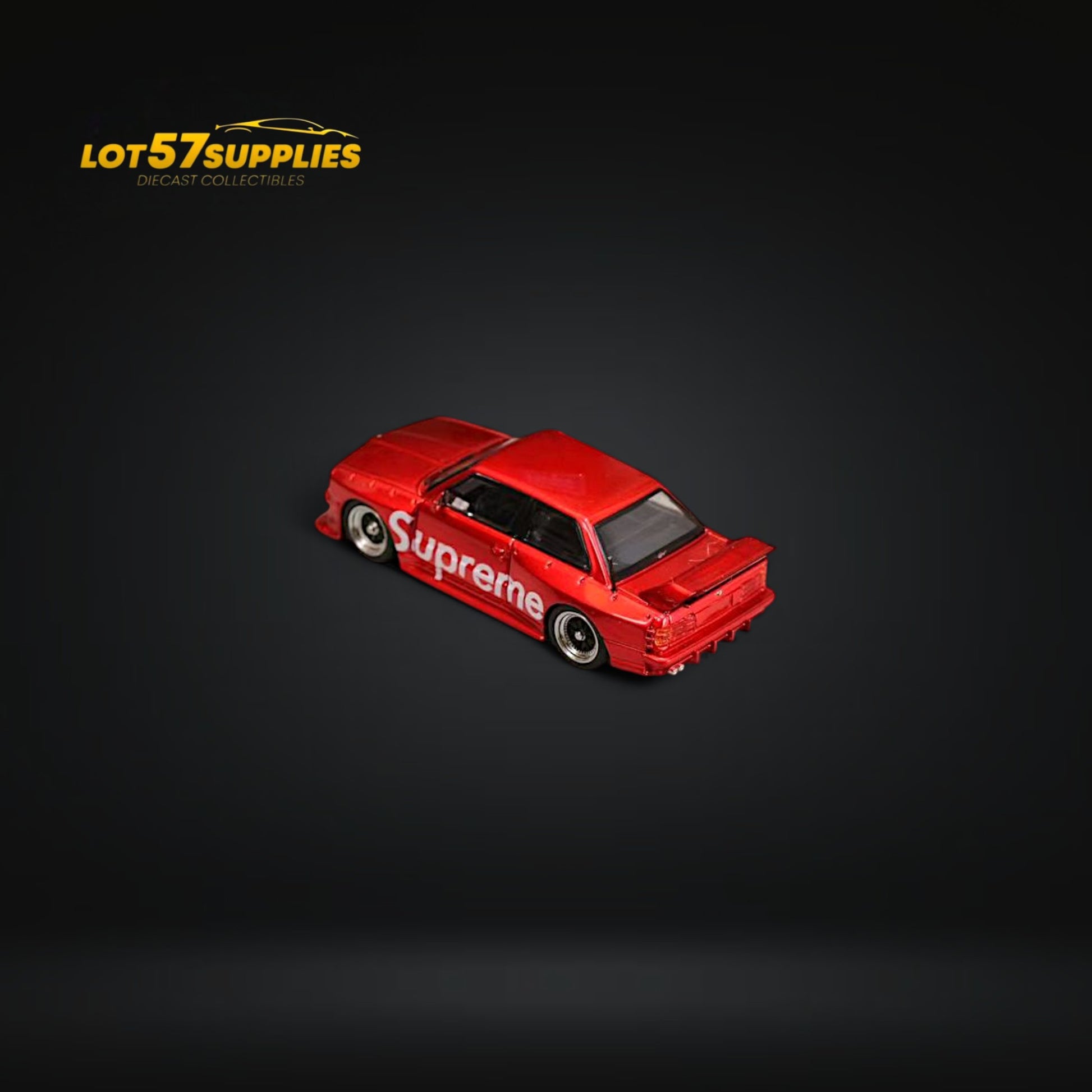 Street Weapon BMW E30 in SUP Red Livery 1:64