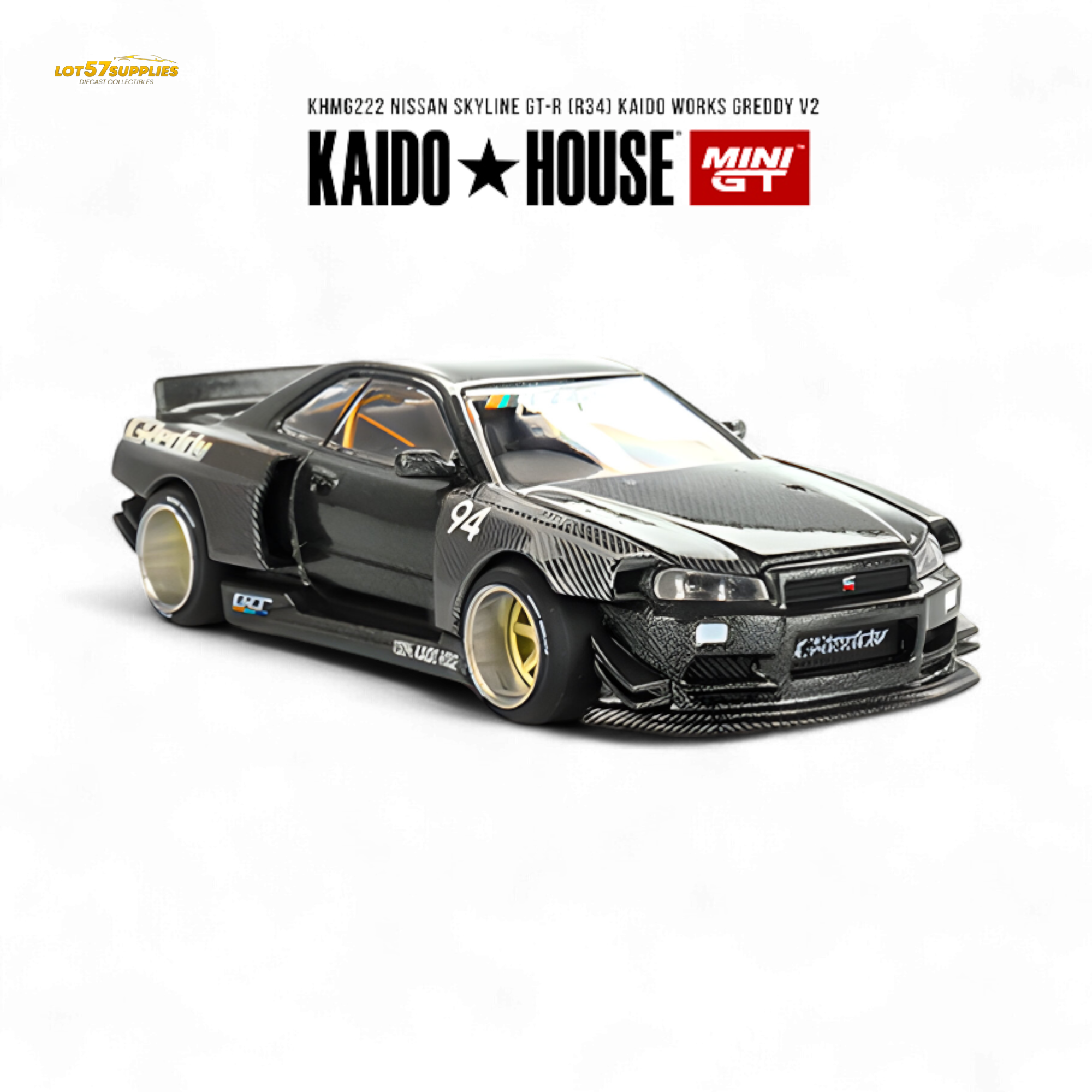 街道ハウス Nissan Skyline GT-RR34 Kaido Works Kaido GT Skyline GT-R (R34) Kaido Works™ Shinjuku V2 – KAIDO