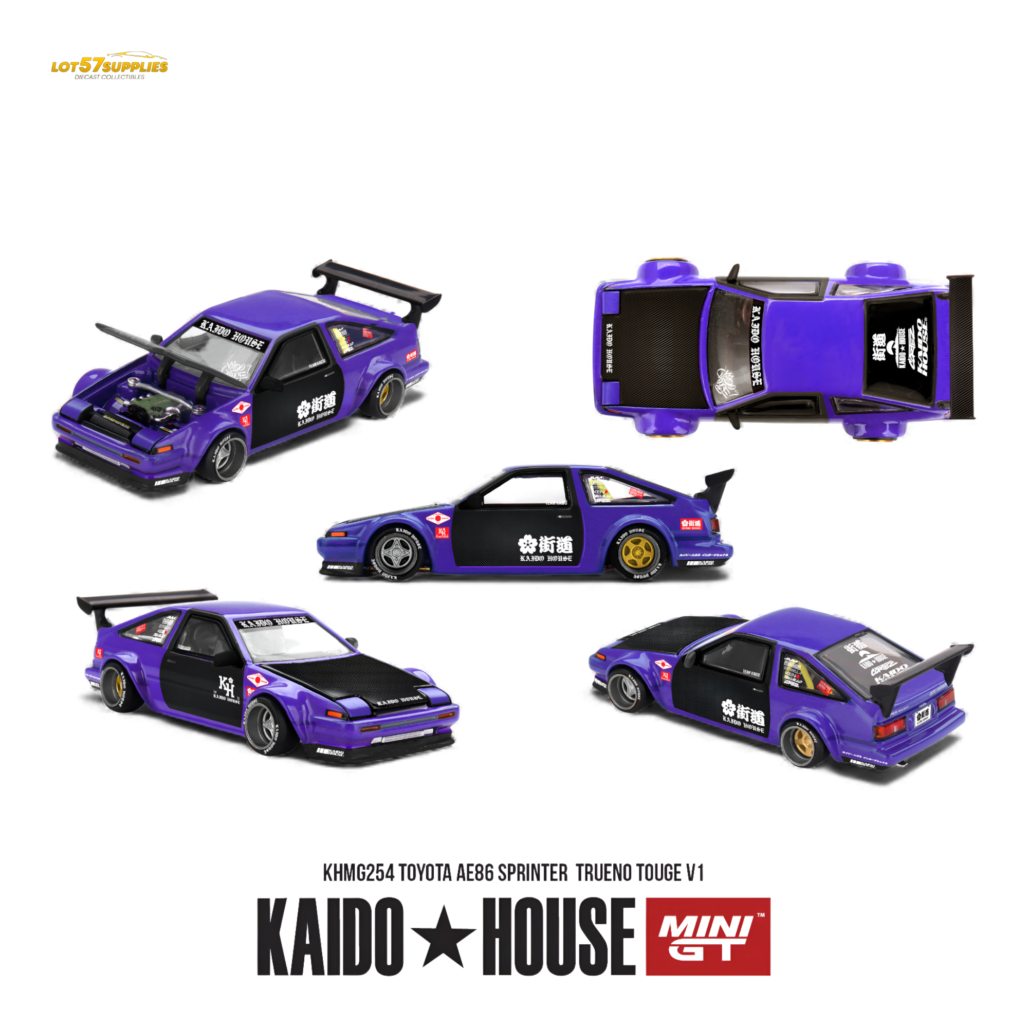 Kaido House Toyota AE86 1:64 Diecast | LOT57 Supplies