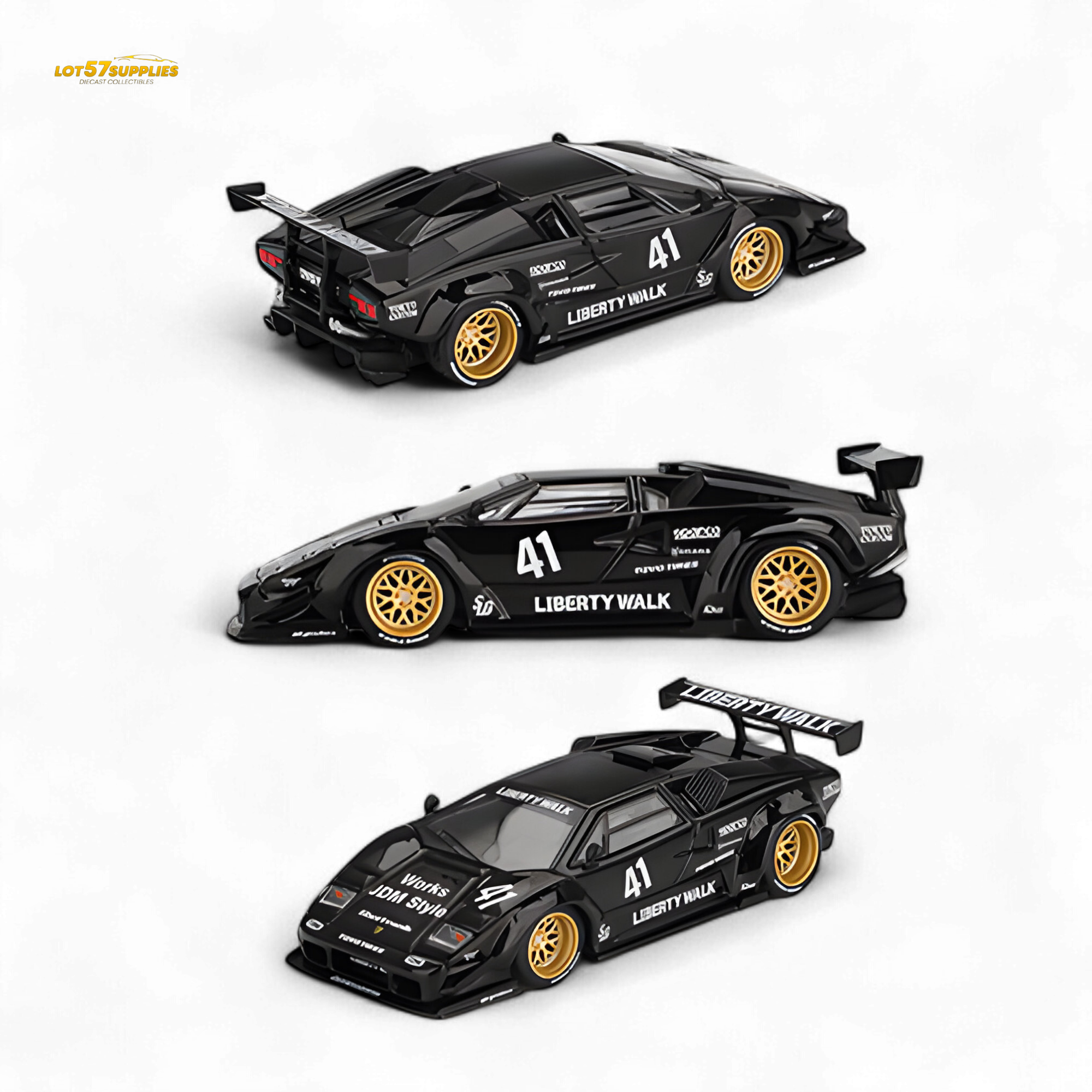 Mini GT Lamborghini Countach LB-WORKS 1:64 Diecast | LOT57 Supplies Mini GT Lamborghini Countach LB-WORKS 1:64 Diecast | LOT57 Supplies