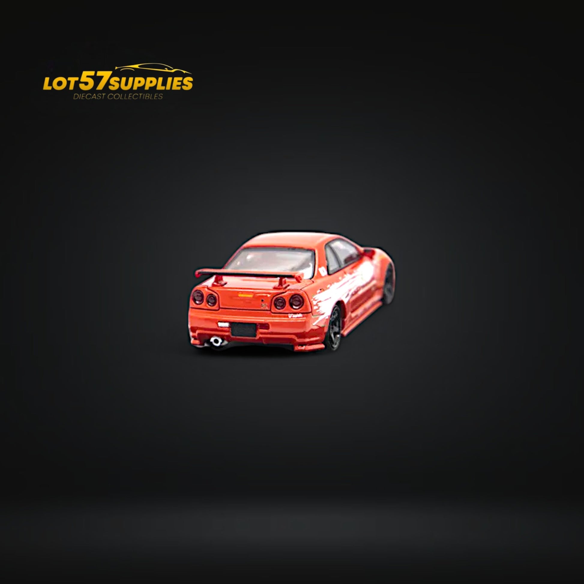 Fast Speed Nissan Skyline GT-R R34 Z-Tune FNF Red Livery 1:64