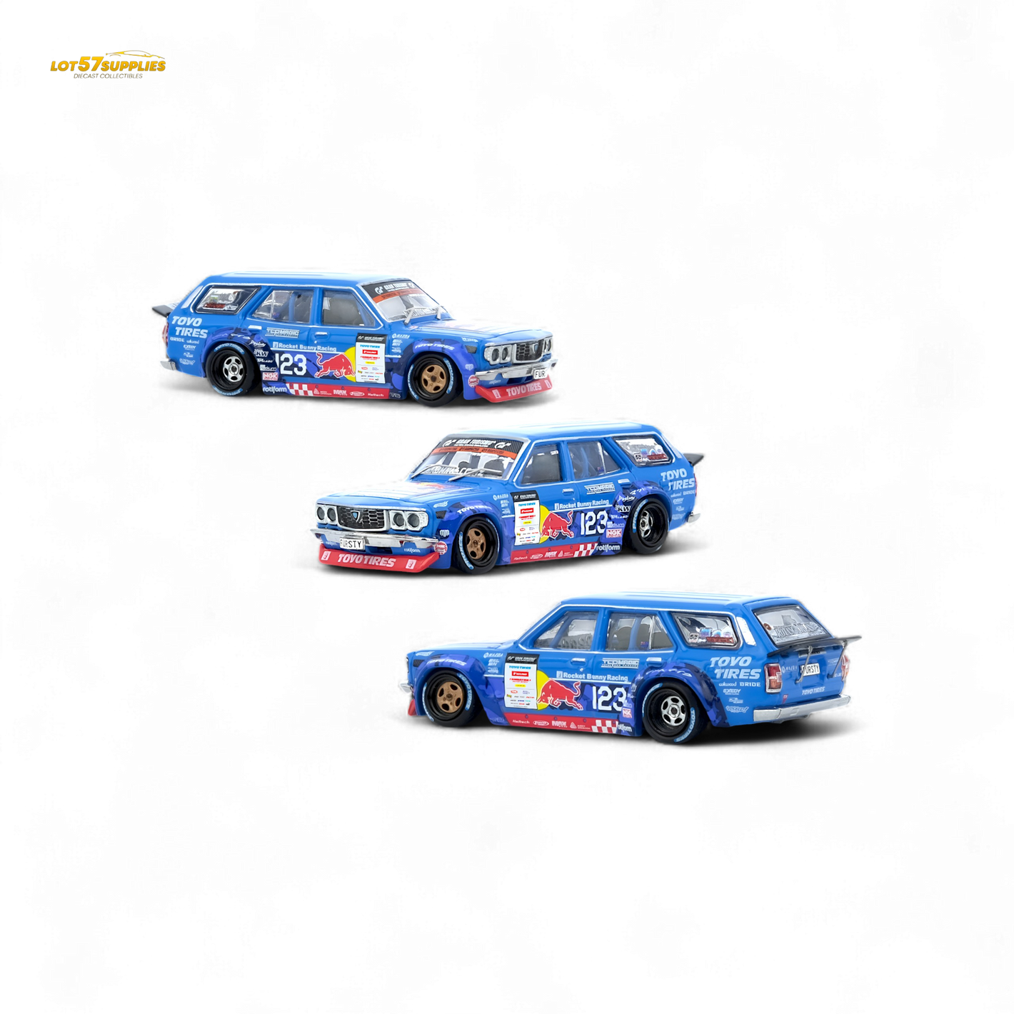 Inno64 MAD MIKE 1976 MAZDA RX3 Station Wagon D1GP Series 2024 1:64