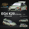 YM Model Honda Civic Pandem EG4 K20 Modified Bronze Green 1:64 Limited to 399 PCS