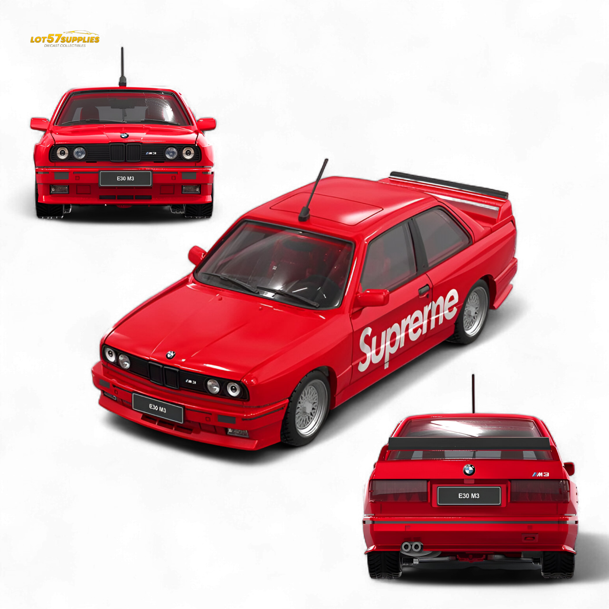 BMW E30 Supreme Livery 1:64 — Original Model | LOT57