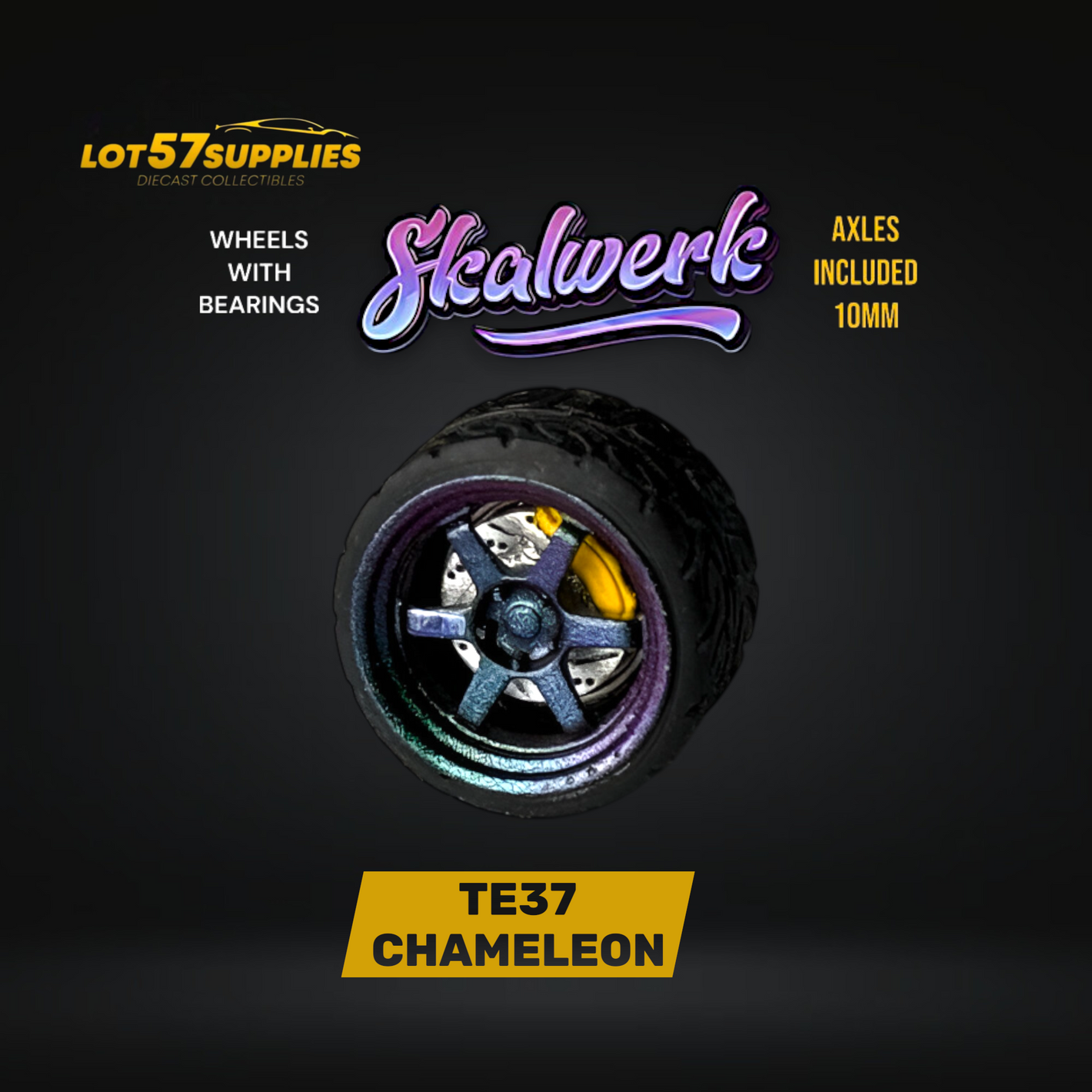 Skalwerk - TE37 CHAMELEON - 1:64 (1 SET = 4 Wheels)