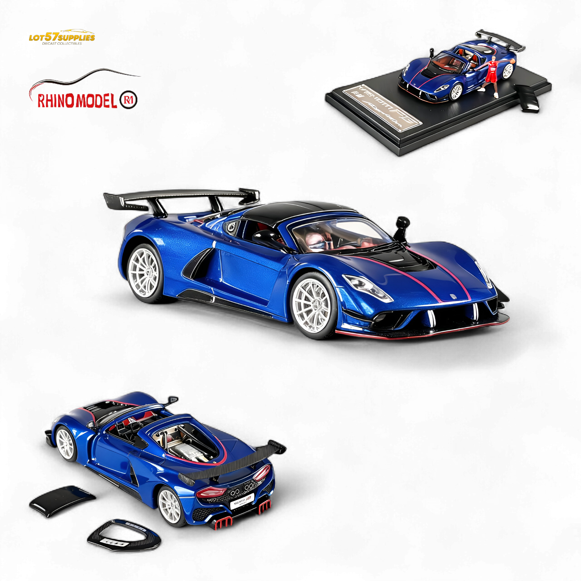 Rhino Model RM Hennessey Venom F5 1:64 Diecast | LOT57 Supplies Rhino Model RM Hennessey Venom F5 1:64 Diecast | LOT57 Supplies