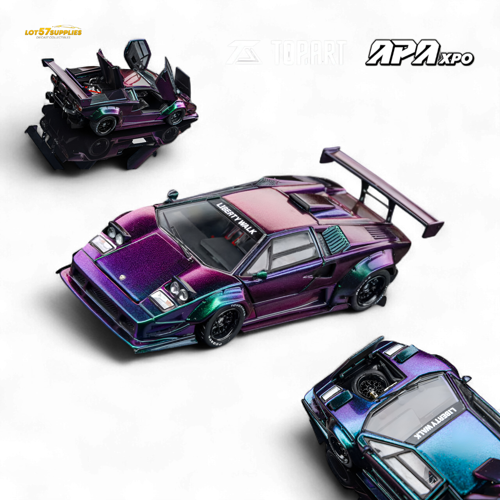 Topart Lamborghini Countach 1:64 Diecast | LOT57 Supplies
