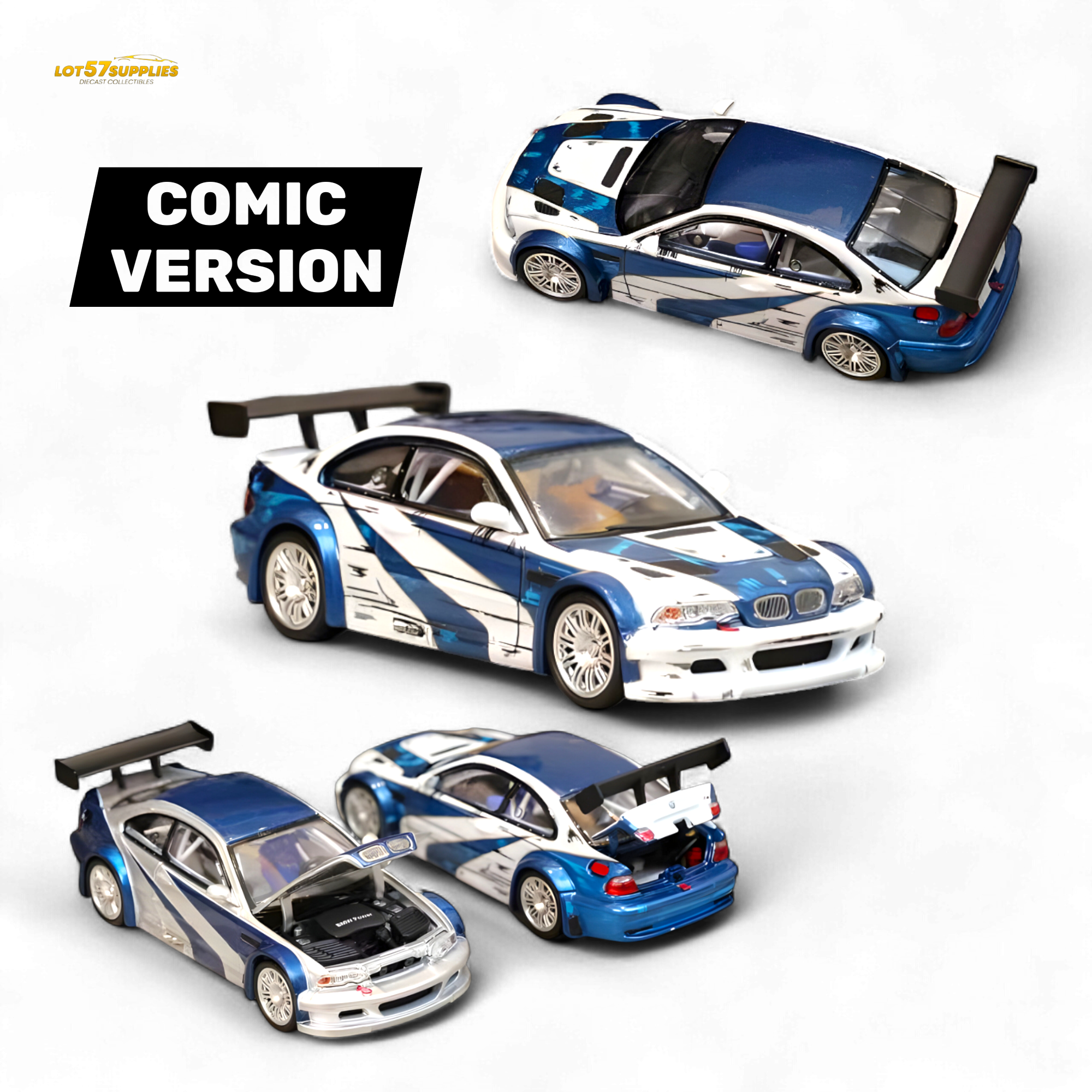 Ghost Player BMW E46 M3 GTR 1:64 Diecast | LOT57 Supplies