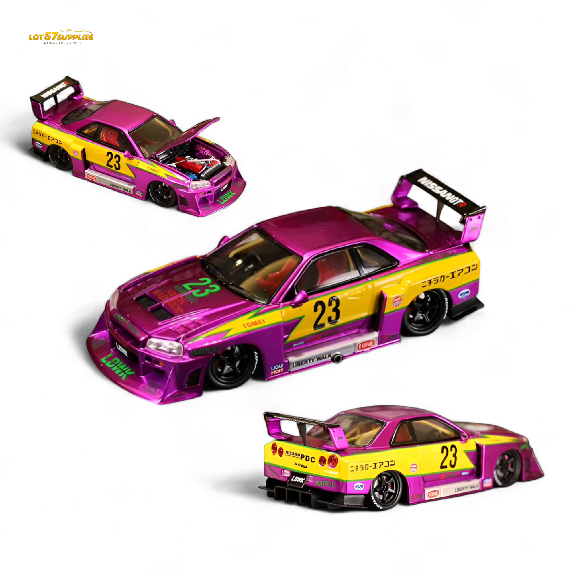 LBWK-ER34 STREET WEAPON ミニカー Street Weapon LBWK ER34 1:64 Diecast | LOT57 Supplies