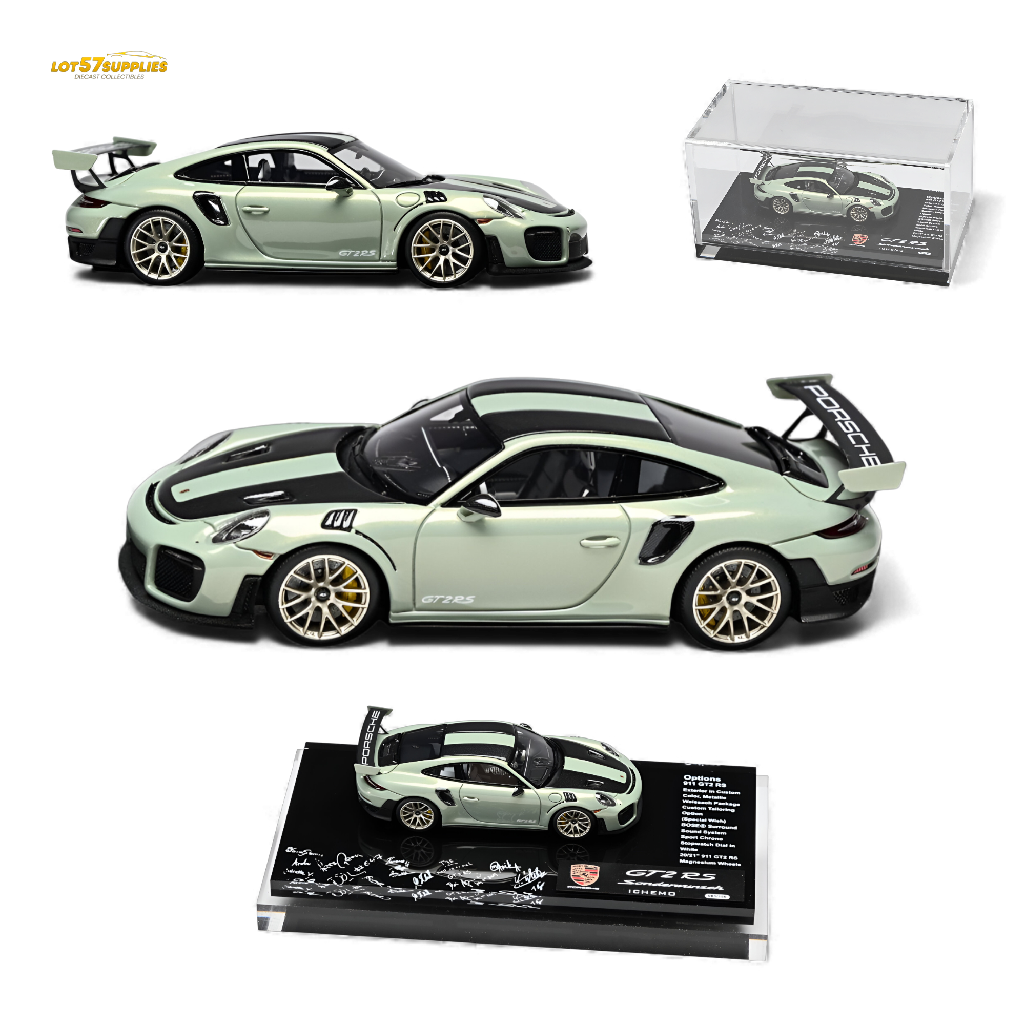 DMH Porsche 911 GT2 RS 1:64 Diecast | LOT57 Supplies