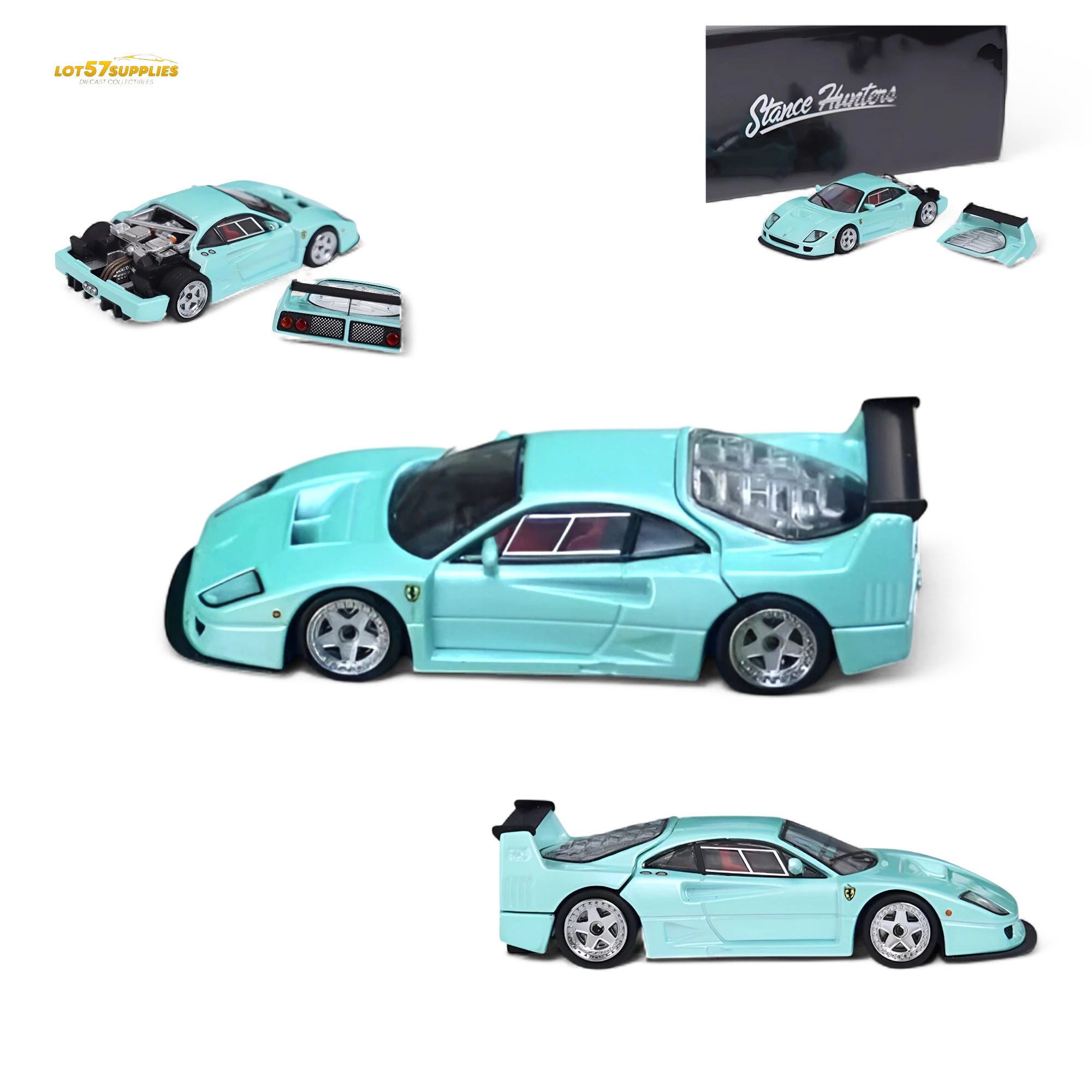 Stance Hunters Ferrari F40 LM 1:64 Diecast | LOT57 Supplies
