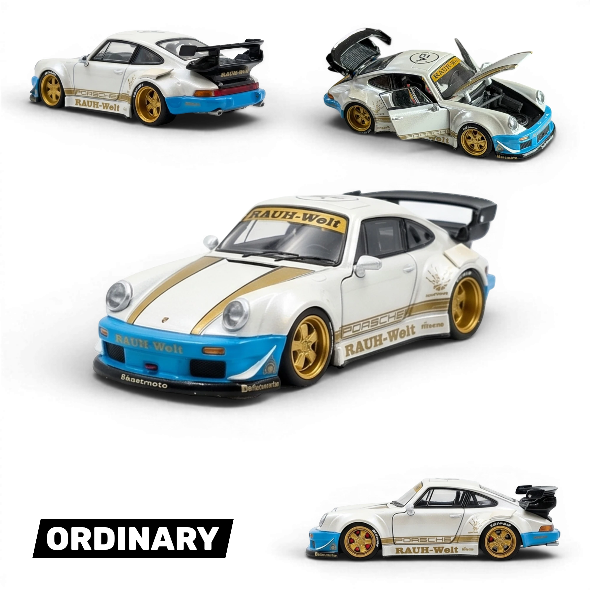 RWB Porsche 930 Matte White 1:64 — PGM | LOT57 RWB Porsche 930 Matte White 1:64 — PGM | LOT57