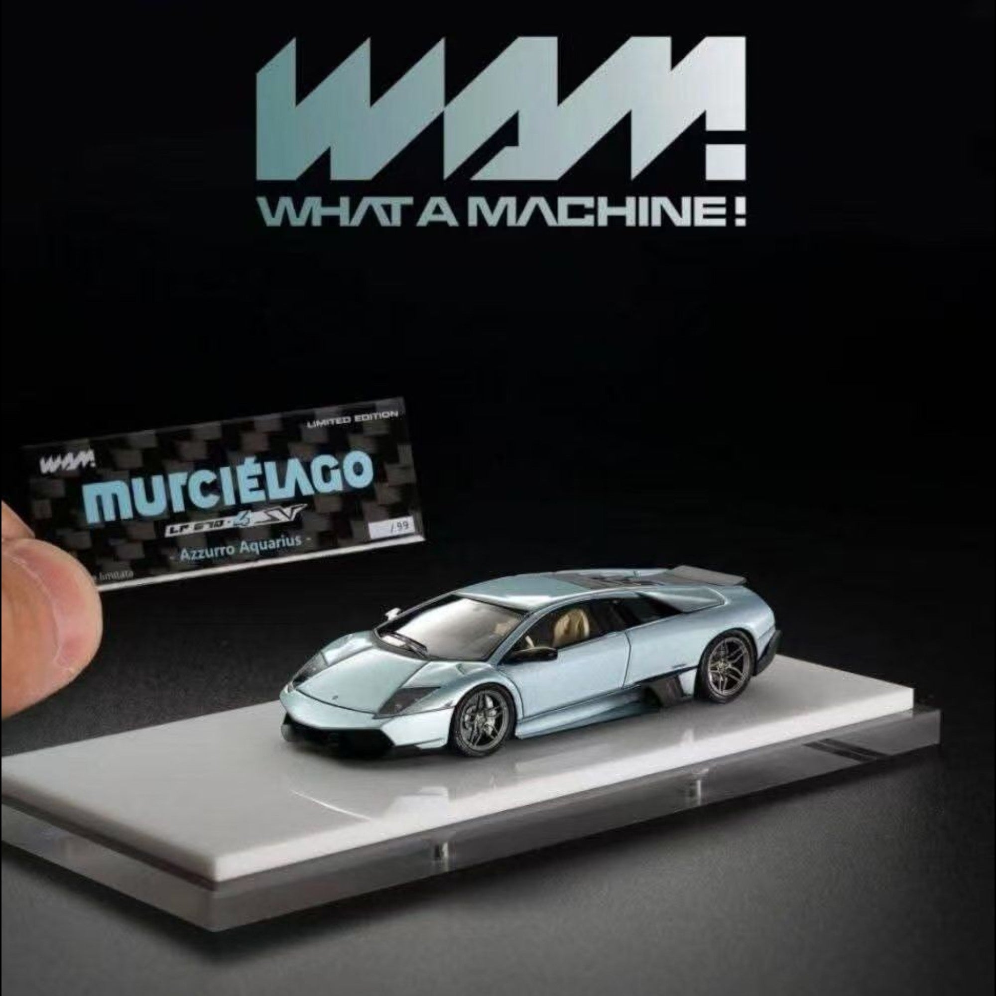 WAM Murcielago LP670 Ducktail - Ice Blue 1:64