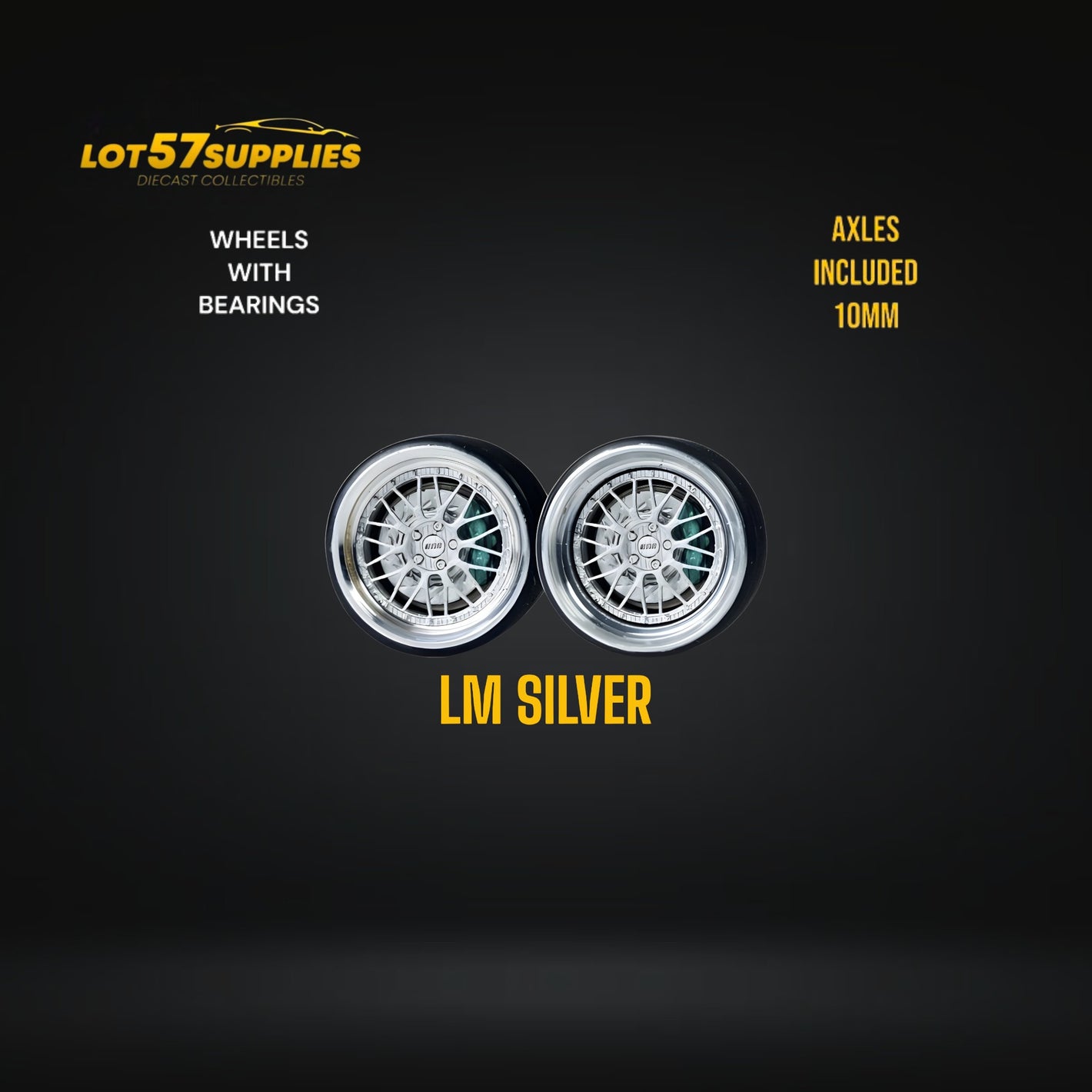 Custom Order Only - Skalwerk - LM SILVER - 1:64 (1 SET = 4 Wheels)