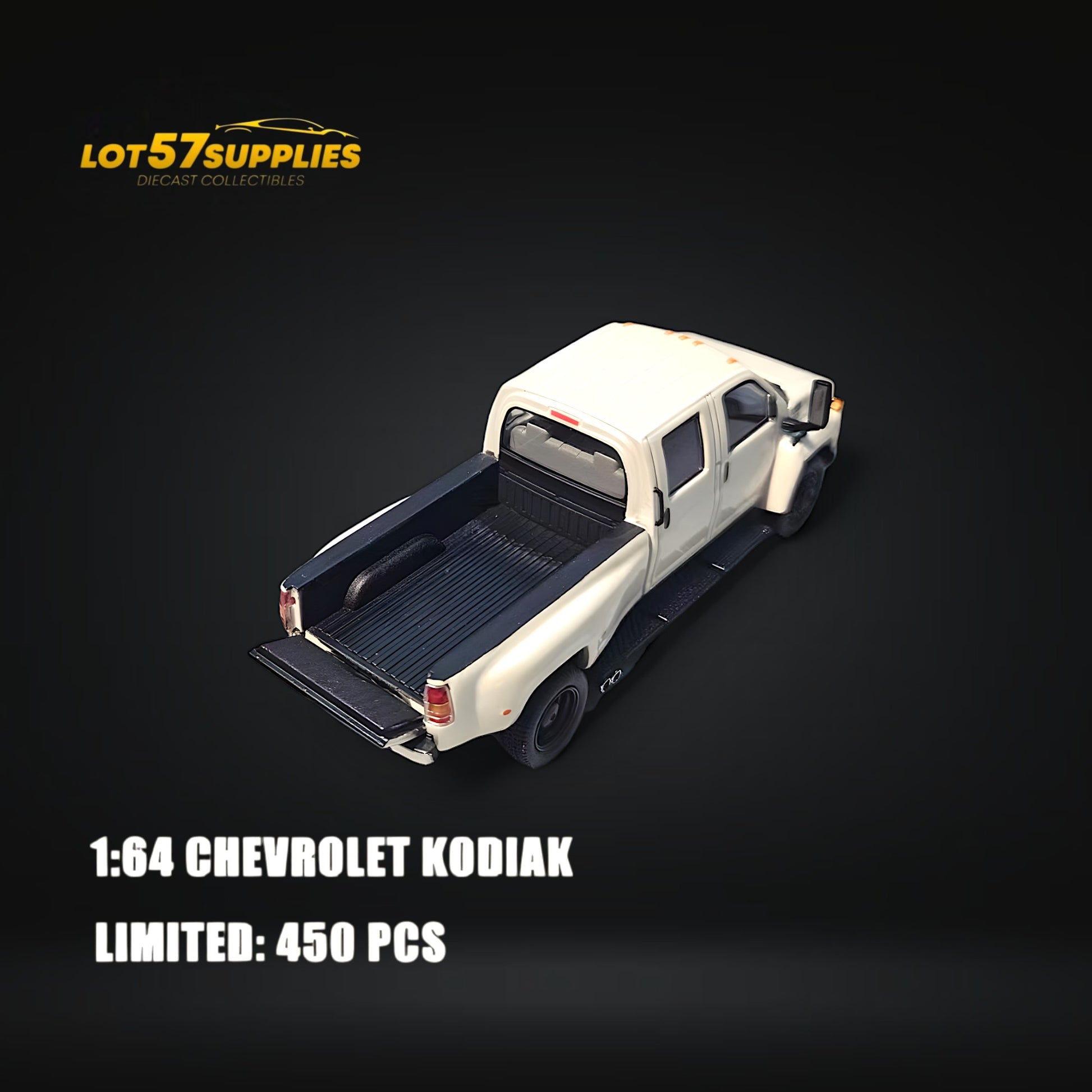GOC Chevrolet KODIAK Pickup White 1:64 - Limited to 450 Pcs