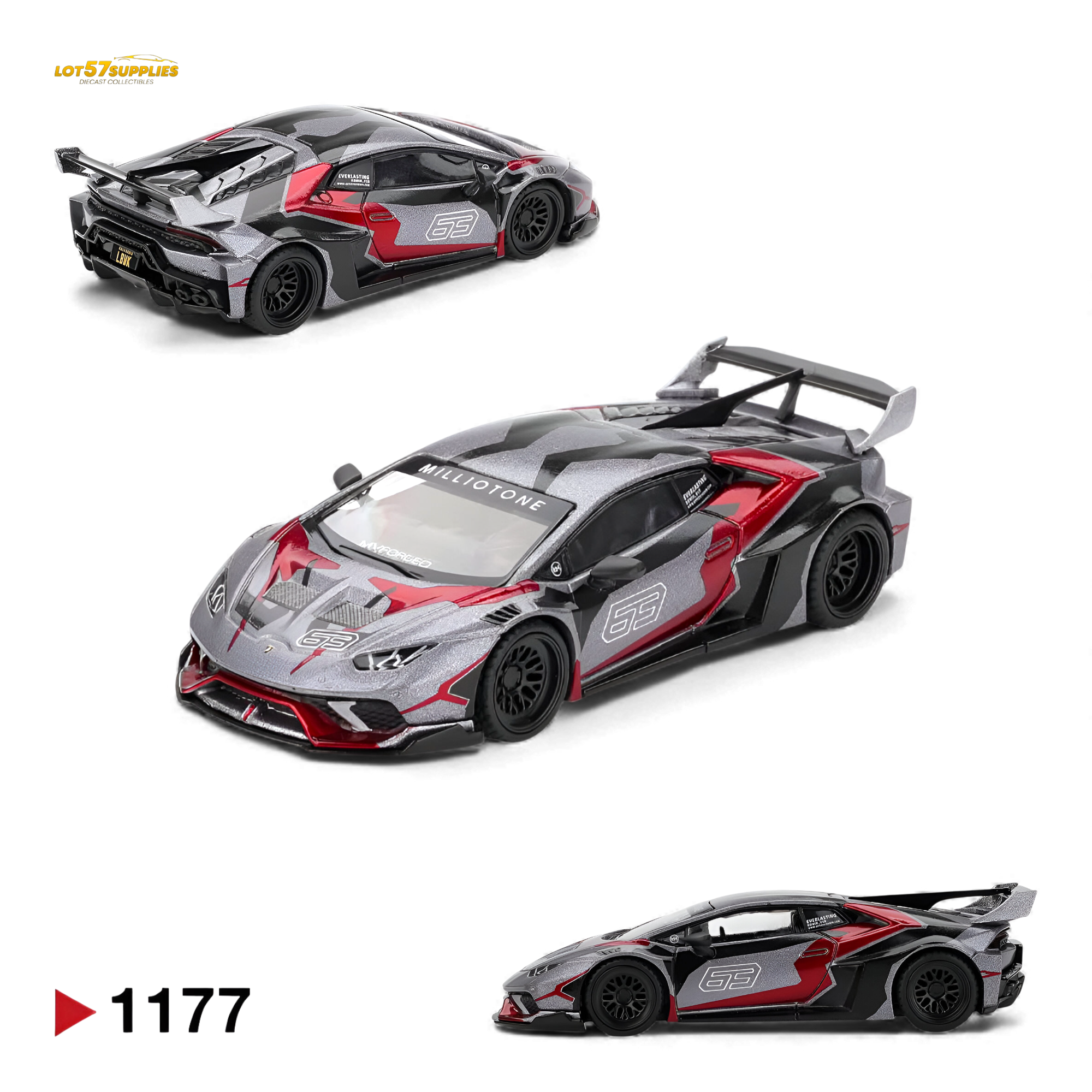 MINI GT LB★WORKS Lamborghini Huracán 148 Mini GT 1:64 Lamborghini Huracan LB-WORKS ver. 2 Mad Mike NIMBUL