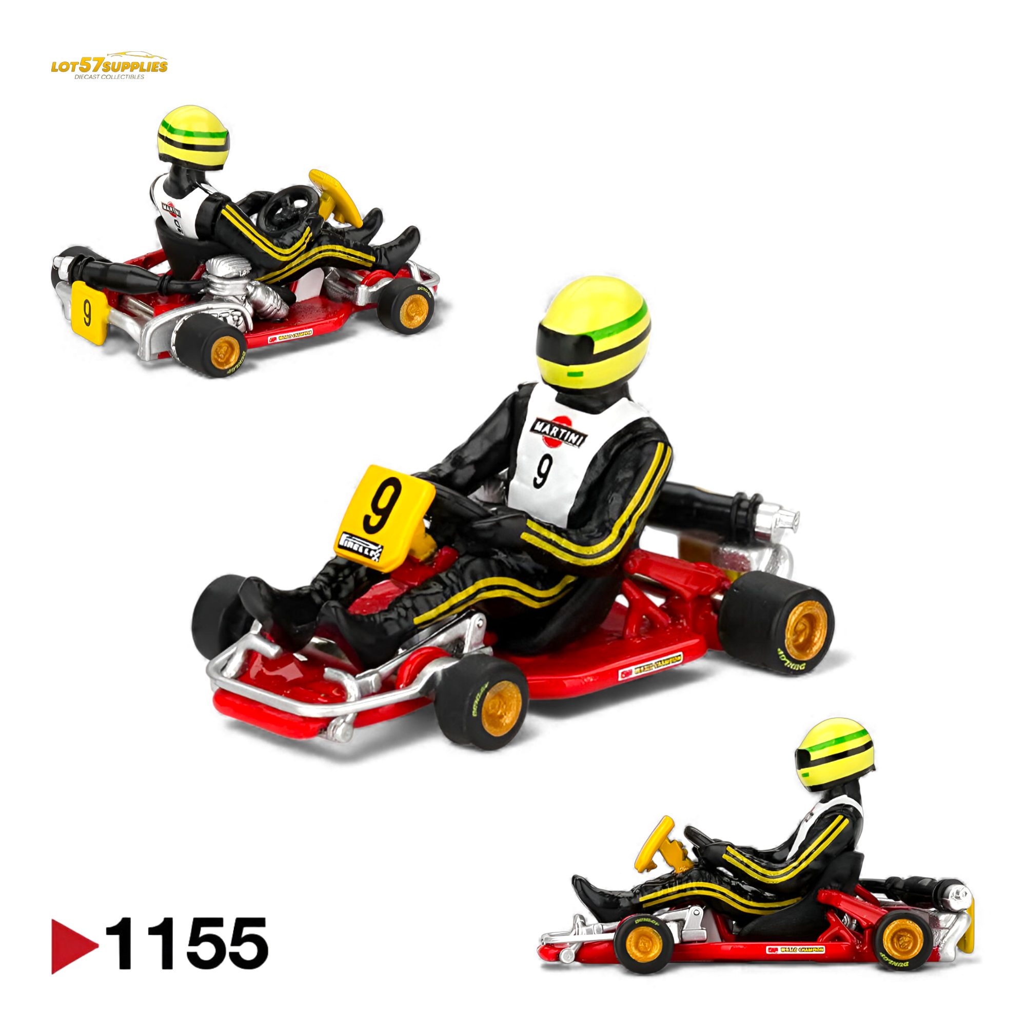 Mini GT Senna Kart 1:64 Diecast | LOT57 Supplies