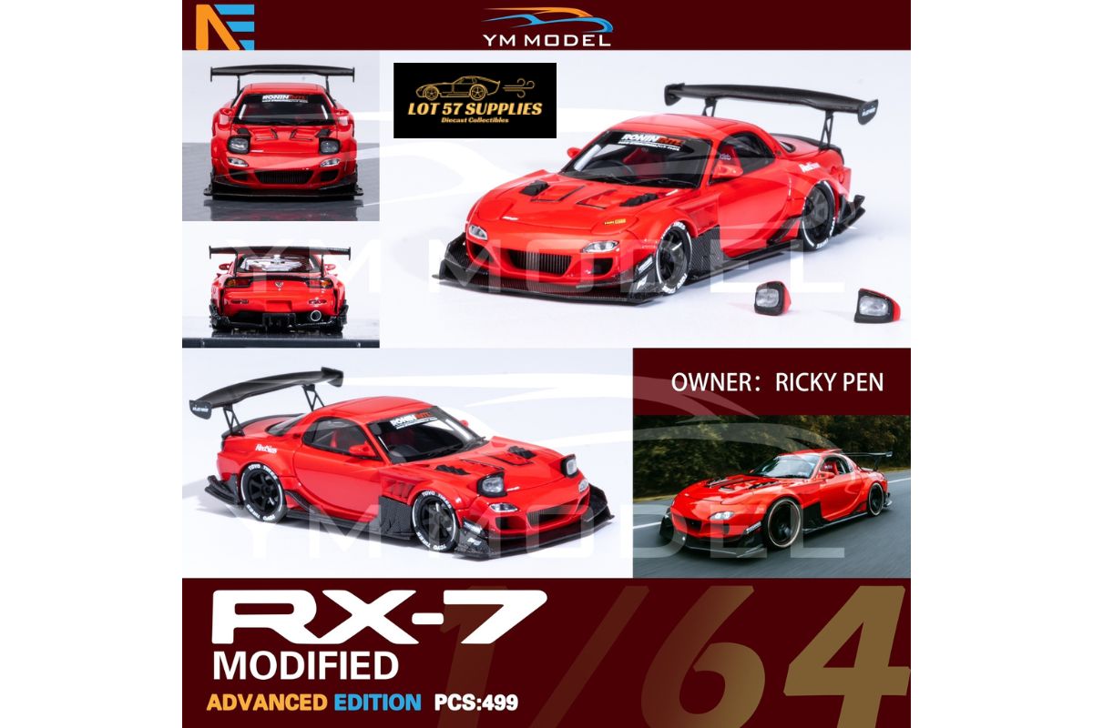 Pre-Order) YM Model Mazda RX-7 Modified Limited to 499 Pcs 1:64 