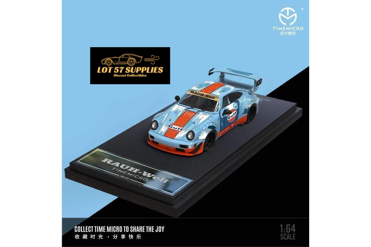 TimeMicro Porsche RWB 964 GULF Comic Edition 1:64 • Lot57Supplies