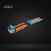 MicroTurbo HINO 300 Flat Bed Transport Truck in Gulf Livery 1:64