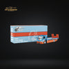 MicroTurbo HINO 300 Flat Bed Transport Truck in Gulf Livery 1:64