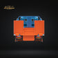 MicroTurbo HINO 300 Flat Bed Transport Truck in Gulf Livery 1:64