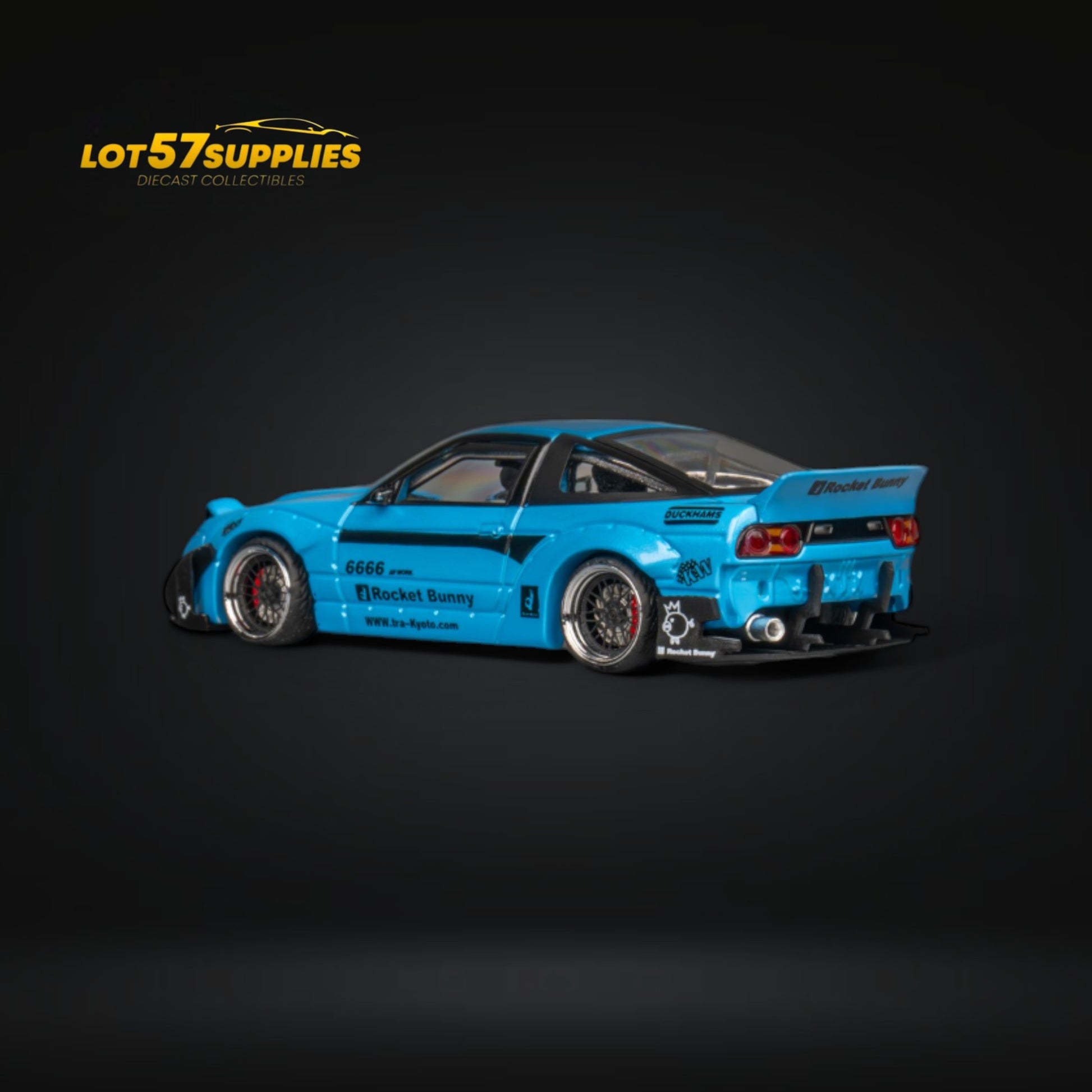 MicroTurbo Custom 180SX Pandem Rocket Bunny Baby Blue 1:64 MT6407C2