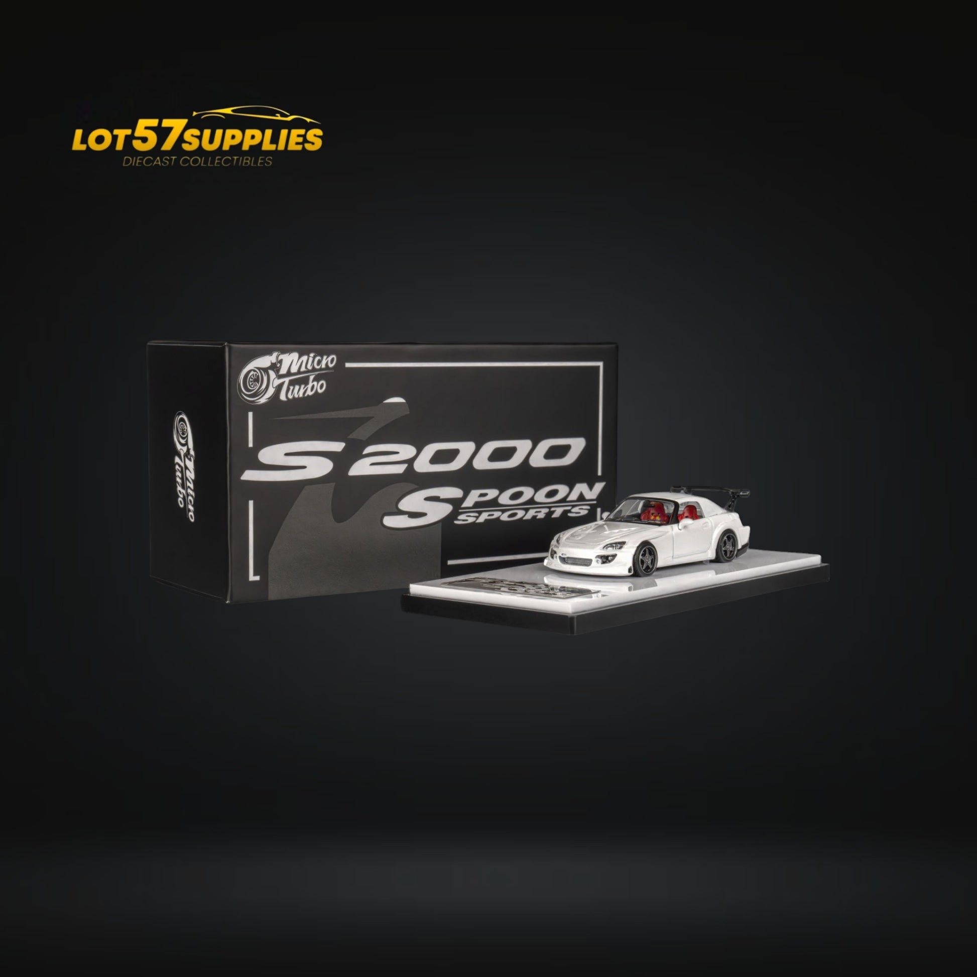 Microturbo S2000 Custom Spoon Sports in White 1:64