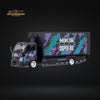 MicroTurbo HINO 300 Box Transport Truck in HKS Livery 1:64