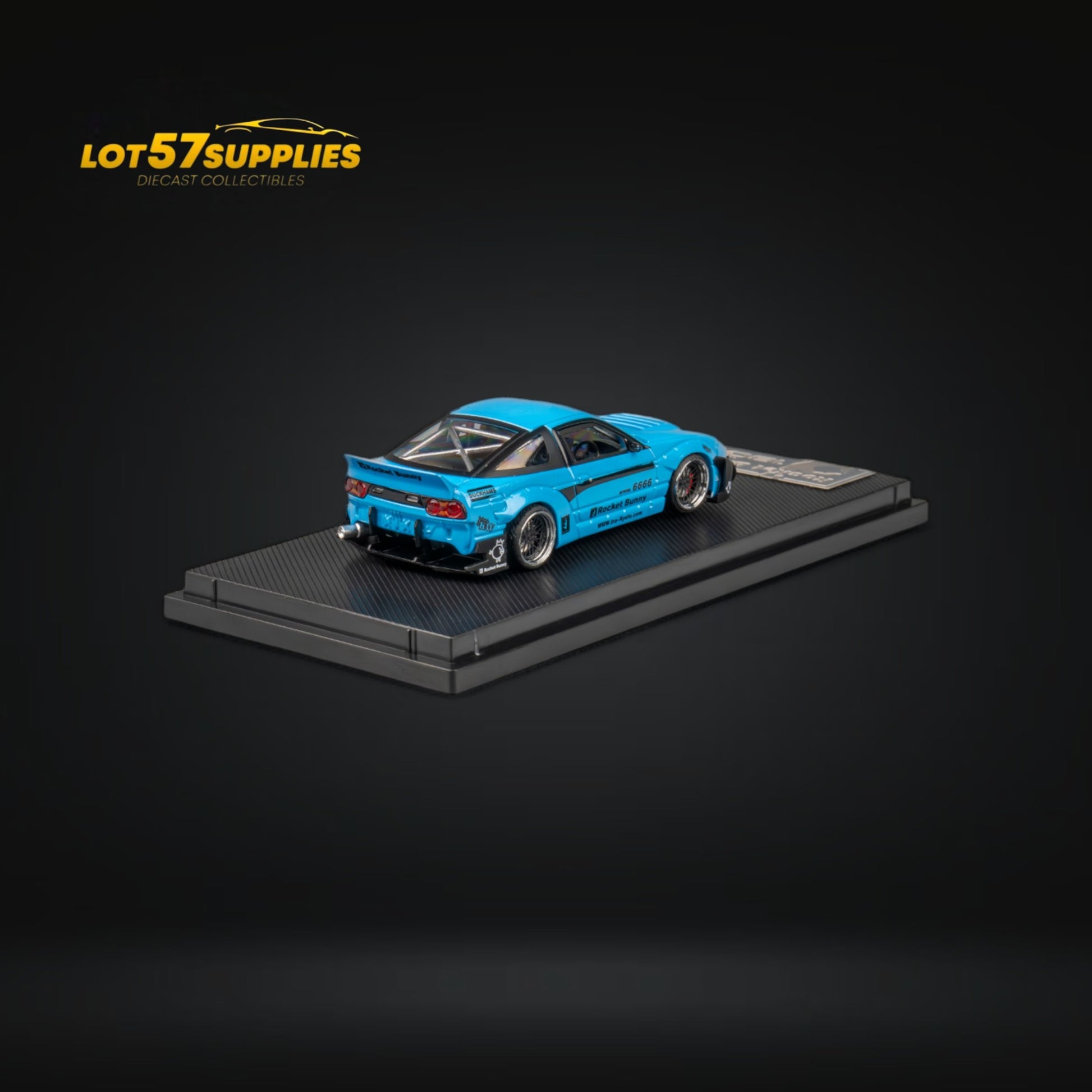 MicroTurbo Custom 180SX Pandem Rocket Bunny Baby Blue 1:64 MT6407C2