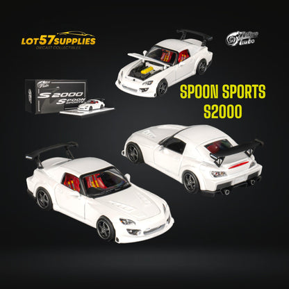 Microturbo S2000 Custom Spoon Sports in White 1:64