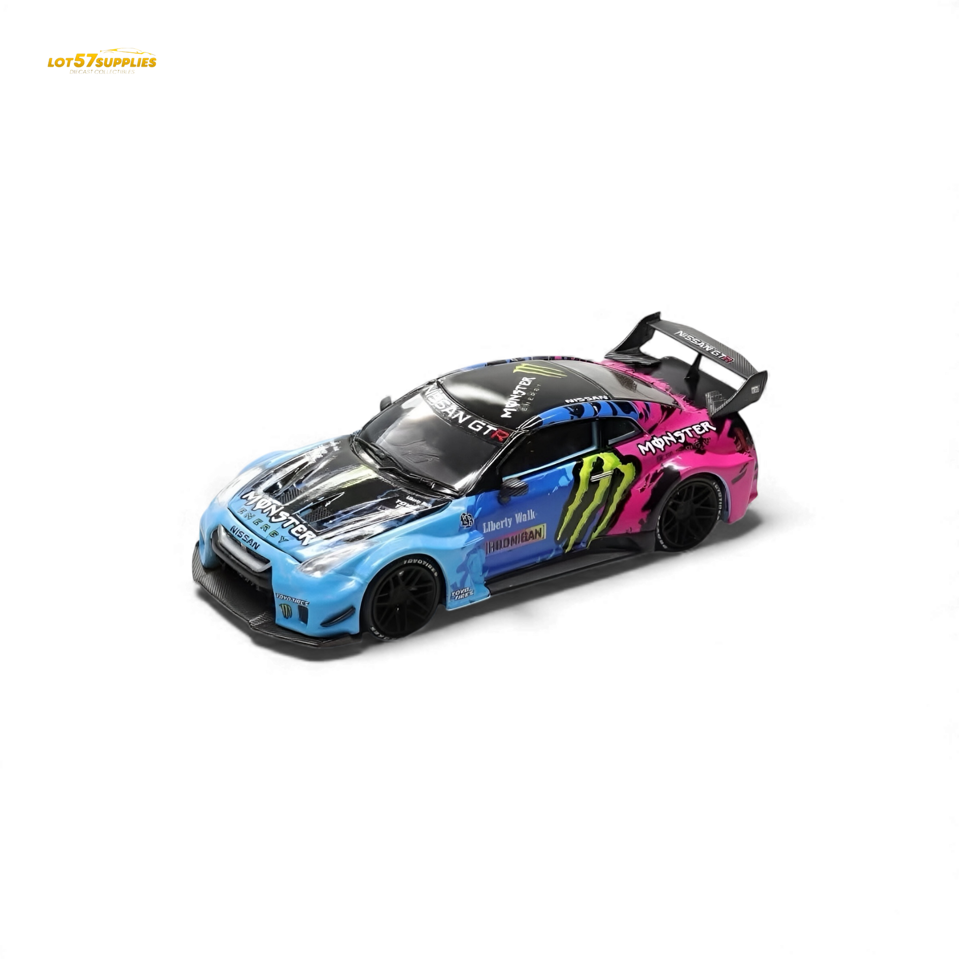 Demon King Auto Nissan GT-R R35 LBWK Monster Livery 1:64 Diecast Model
