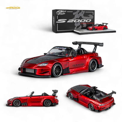 (Pre-Order) Microturbo Honda S2000 JS Racing – Candy Red 1:64