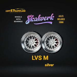 Custom Order Only - Skalwerk - LVS M - SILVER - 1:64 (1 SET = 4 Wheels)