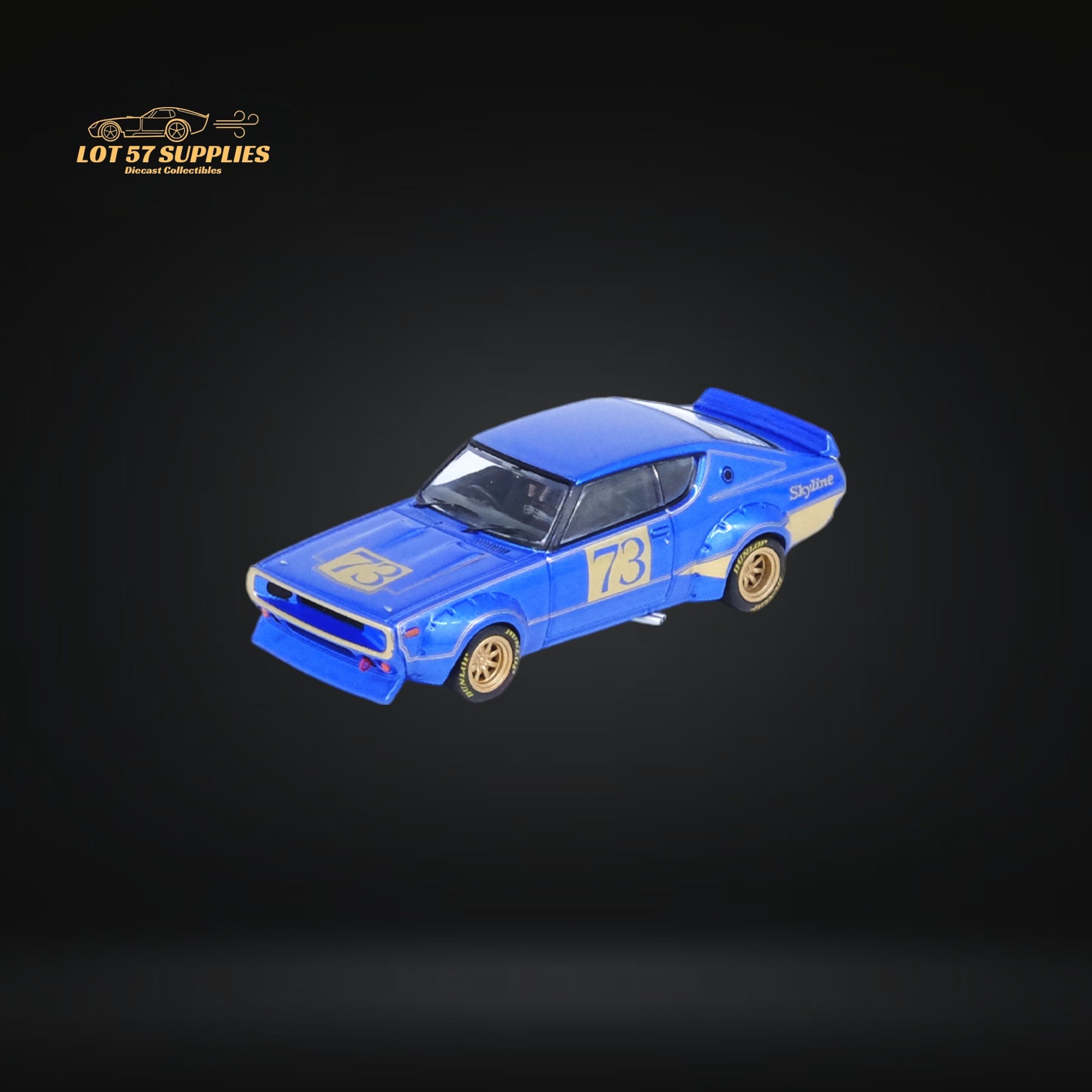 Inno64 Nissan Skyline 2000 GT-R (KPGC10) in Racing Concept Blue 1:64 IN64-KPGC110RC-BLU