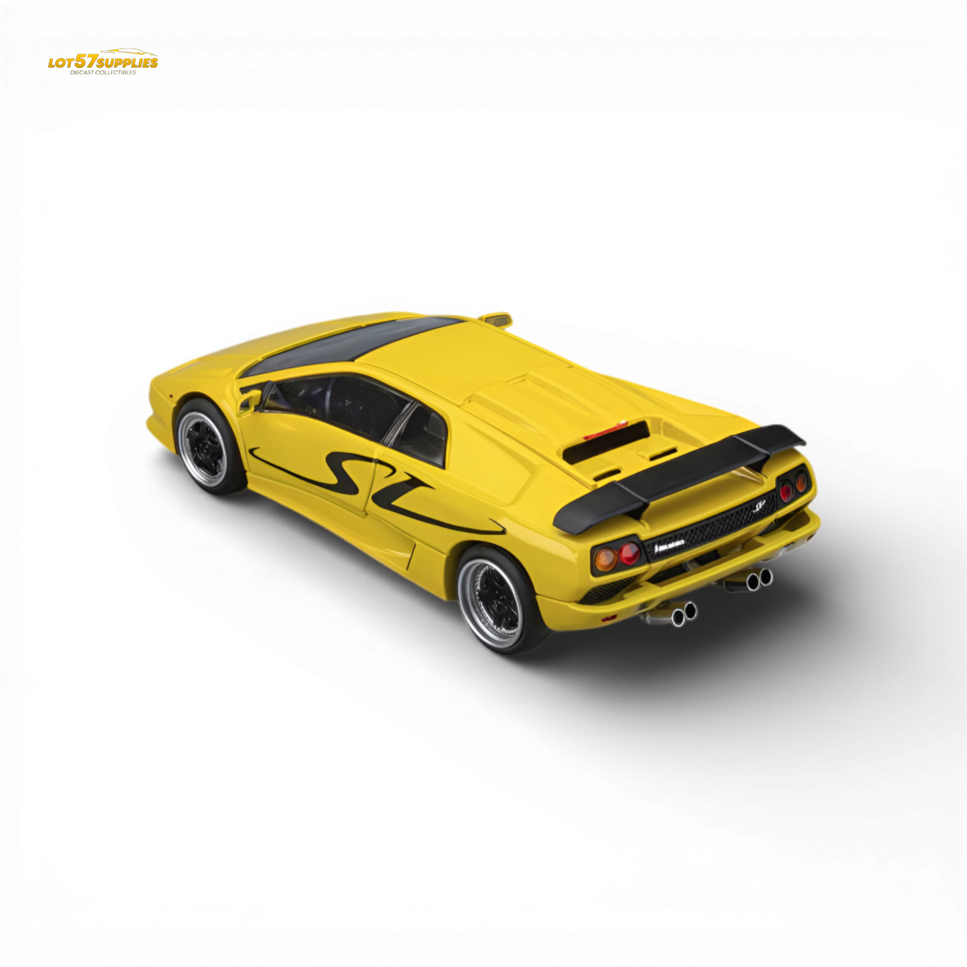 Microturbo Lamborghini Diablo SV Metallic Yellow 1:64 Diecast Model
