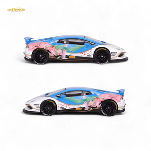 King Model Lamborghini Huracan LP610 LB 1.0 Hatsune Blue 1:64