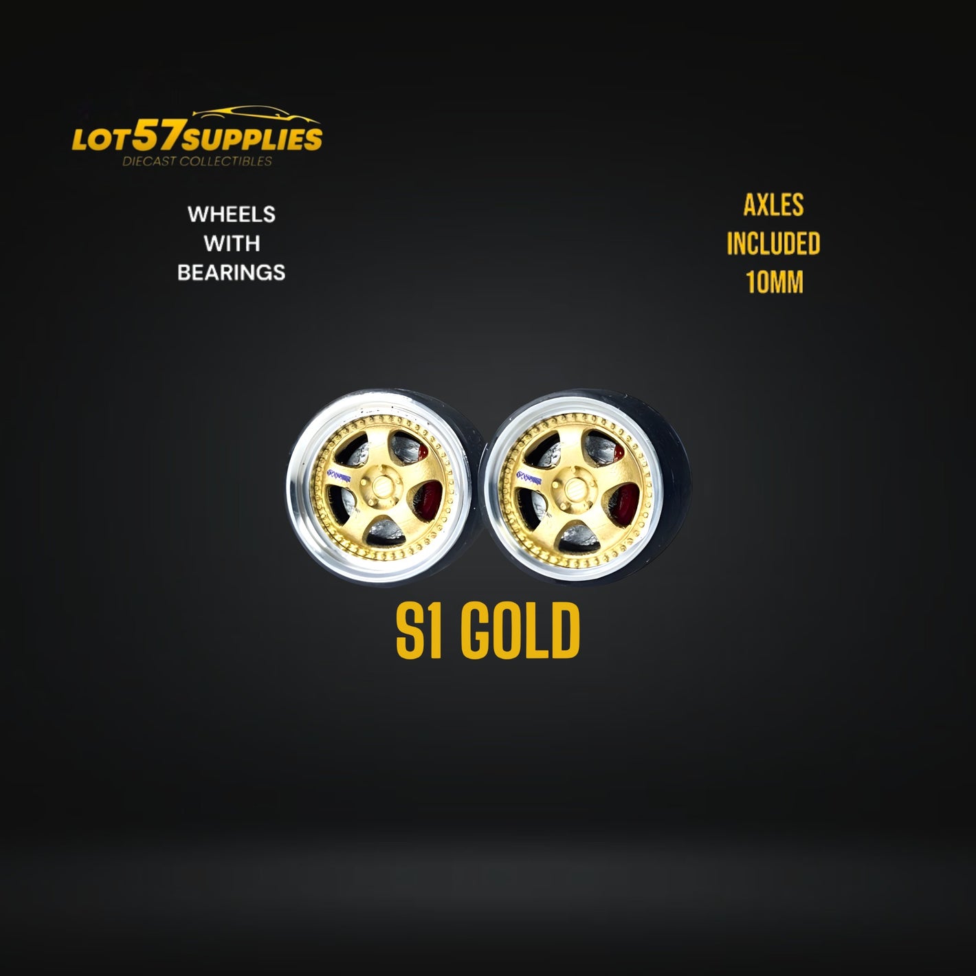 Custom Order Only - Skalwerk - S1 GOLD - 1:64 (1 SET = 4 Wheels)