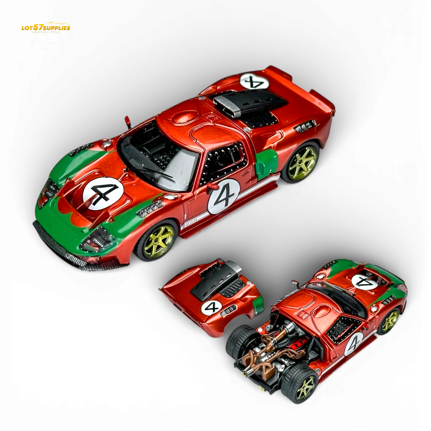 (Pre-Order) Rhino Model RM Ford GT40 - Le Mans Livery 1:64