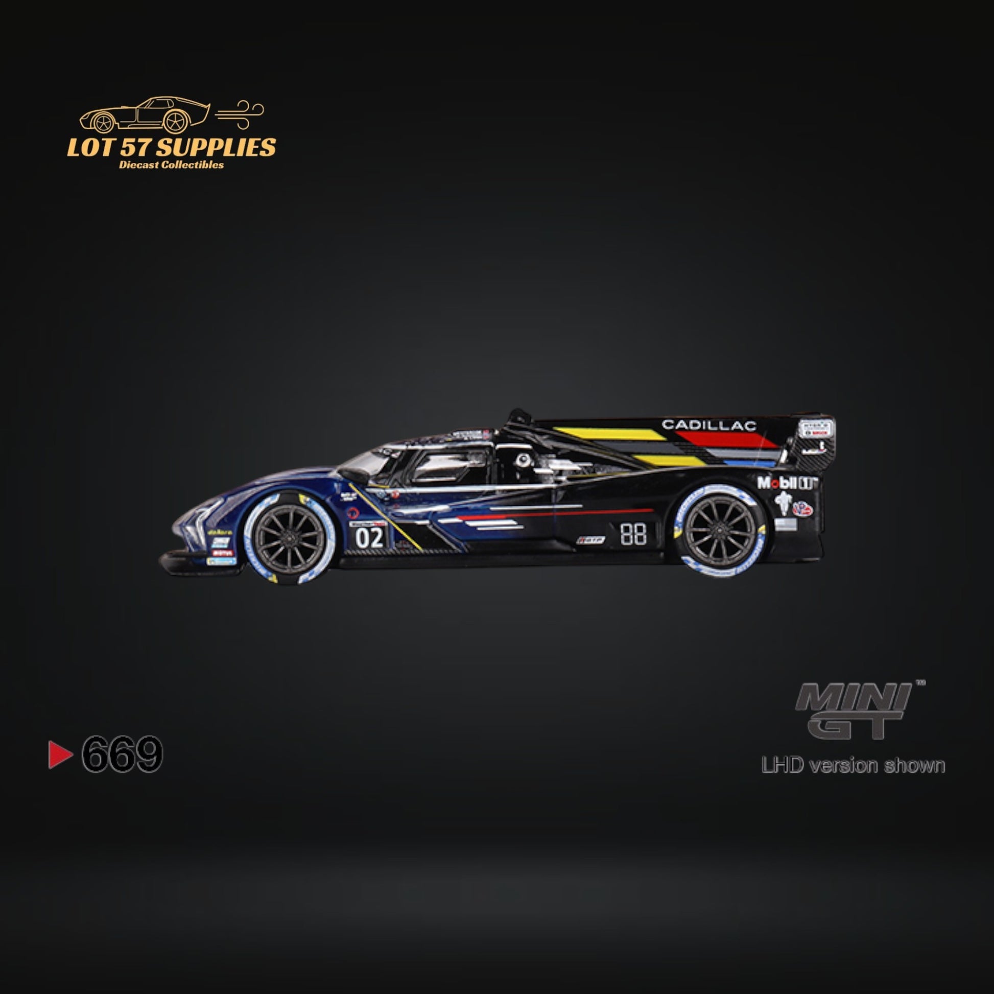 Mini-GT Cadillac V-Series.R #02 2023 IMSA Daytona 24 Hrs 1:64 #669 MGT00669