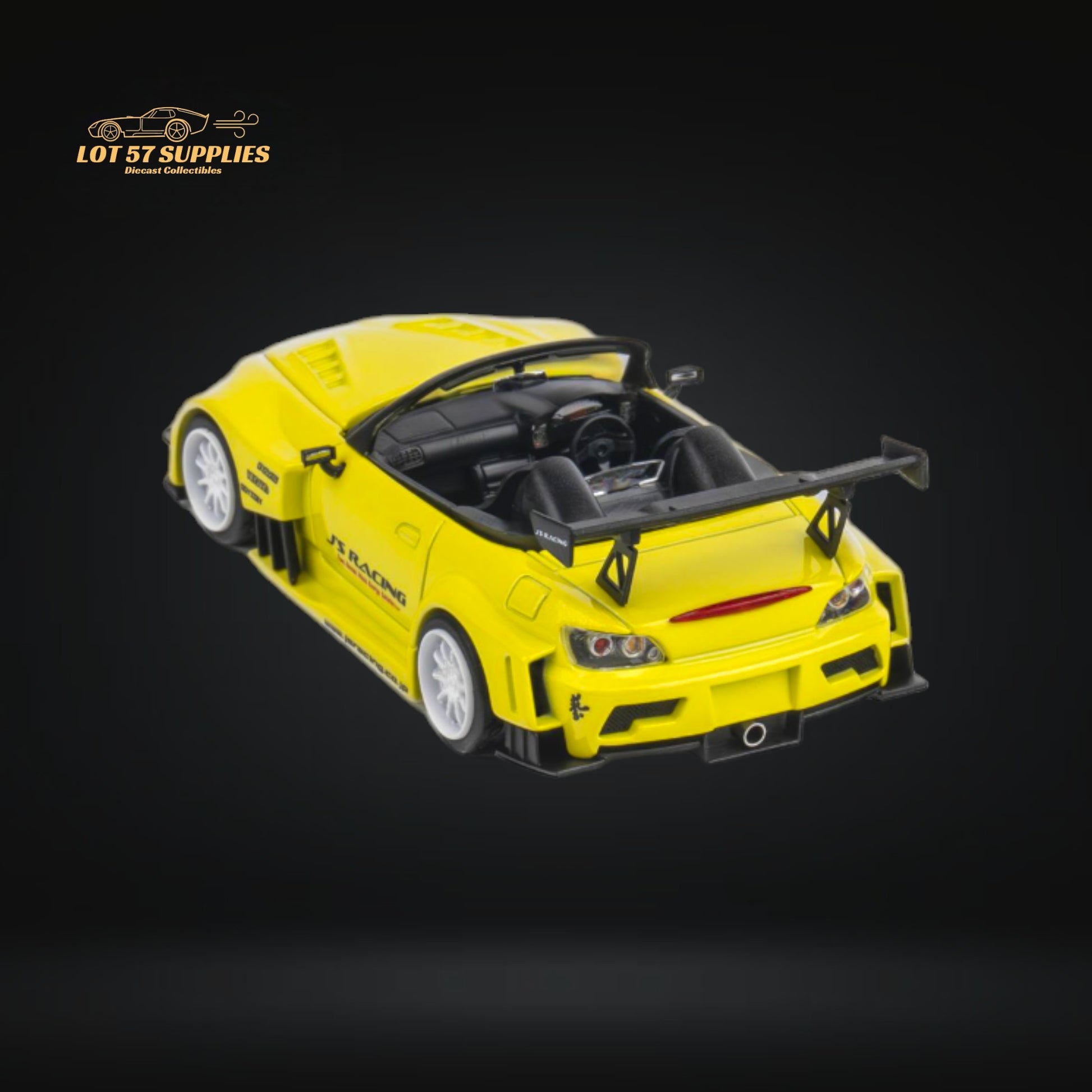 Microturbo Honda S2000 JS Racing Custom in Indy Yellow Pearl 1:64