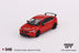 Honda Civic Type R Rallye Red 2023 W/ Advan GT Wheel #546 1:64 MGT00546